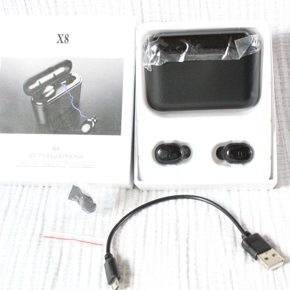 X8 Wireless Bluetooth Headset 5.0 Black - Picture 1 of 5